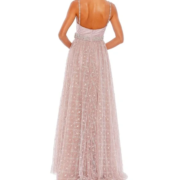 Mac Duggal 68050 Rhinestone Embellished Sweetheart Neckline Gown Size 4